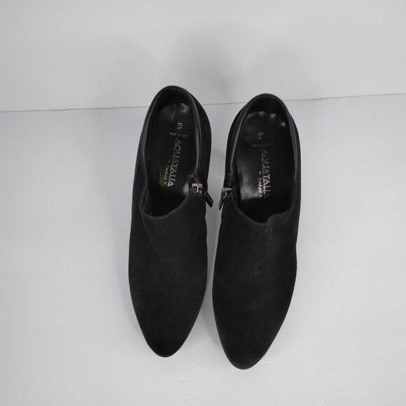 Aquatalia Suede Black Ankle Boots Size 6.5 - Picture 5 of 15